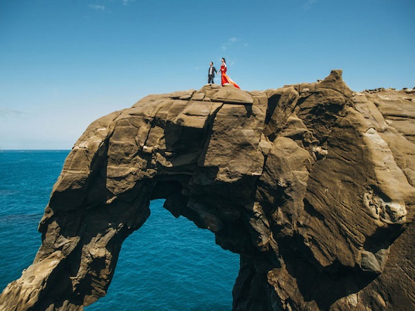 ảnh cưới tại vùng biển Đài Loan