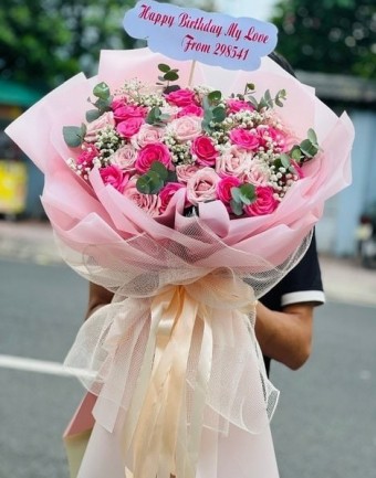 Bó Hoa Đẹp Hạnh phúc mãi mãi